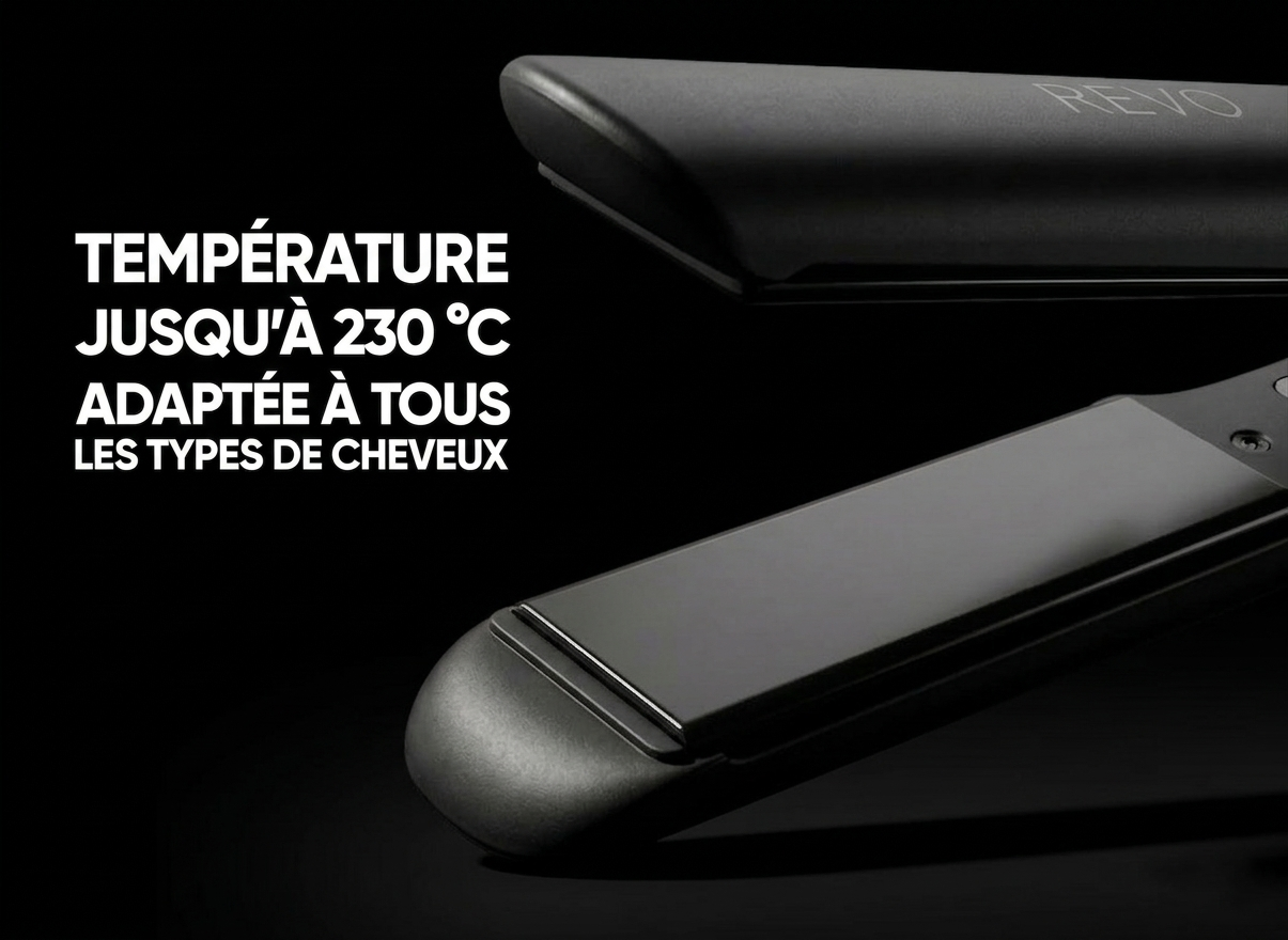 Lisseur professionnel REVO en pierre de Tourmaline+